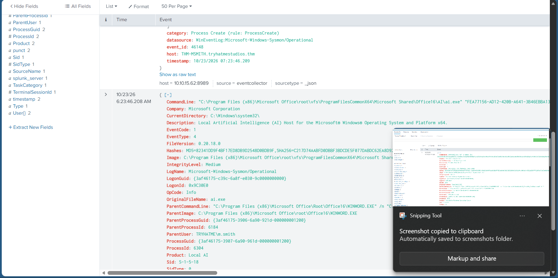 Splunk Logs